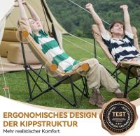 Engrosar con Algodón Silla de Camping Acolchada Cómoda Portátil Silla Plegable Camping para Exteriores Picnic Pesca Carga 136KG - details 1