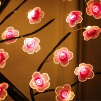 Lámpara De Mesa Árbol De Cerezo Con Luz Nocturna USB/Batería Botón De Toque Artificial Bonsái Lámpara LED Decorativa Para Escritorio - details 3
