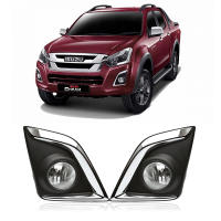 Lámpara De Niebla Asamblea Para Isuzu D-MAX CV-CROSS HI-LANDER 4 2016-2019 Luz De Conducción Con Alimentación yInterruptor Accesorios Negro ABS+LED 12V 3400LM - details 0