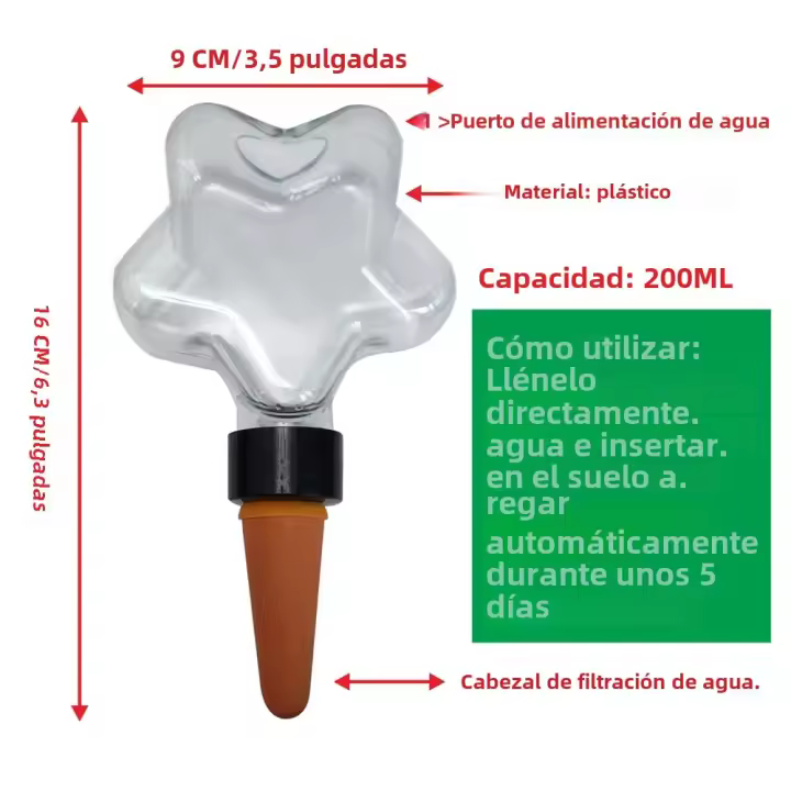 Dispositivo De Riego Automático Para Flores Pico De Riego De Inmersión Para Jardín Y Plantas Interiores Herramienta De Riego De Jardín - 1