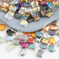 30pcs Lámparas De Cabeza De Gato De Vidrio De Colores Arcoíris 8x10MM Bohemia Para Manualidades Joyería DIY Pendientes - details 0