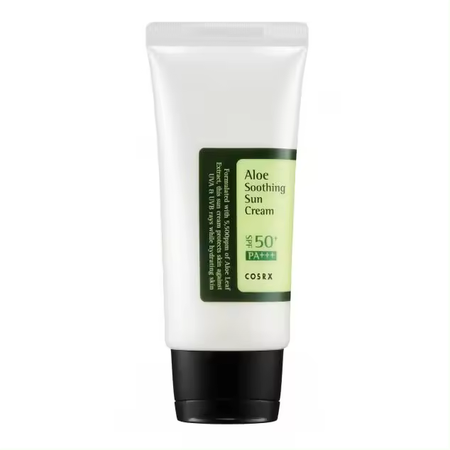 Cosrx - ALOE SOOTHING SUN CREAM SPF50+ PA+++ - Protección solar SPF 50+ PA+++ para pieles sensibles y grasas. - 50ml - 1