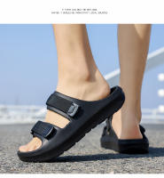 Par De Sandalias De Verano Para Hombre Resistentes Al Desgaste Con Suela Suave Y Cómodas Zapatos Deportivos Para Exterior - details 2