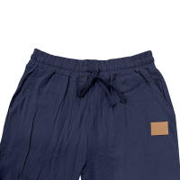 Pantalones rectos con cordones de algodón y lino para hombre, de estilo playero, finos y con cordón, para el tiempo libre, para las cuatro estaciones. - details 12
