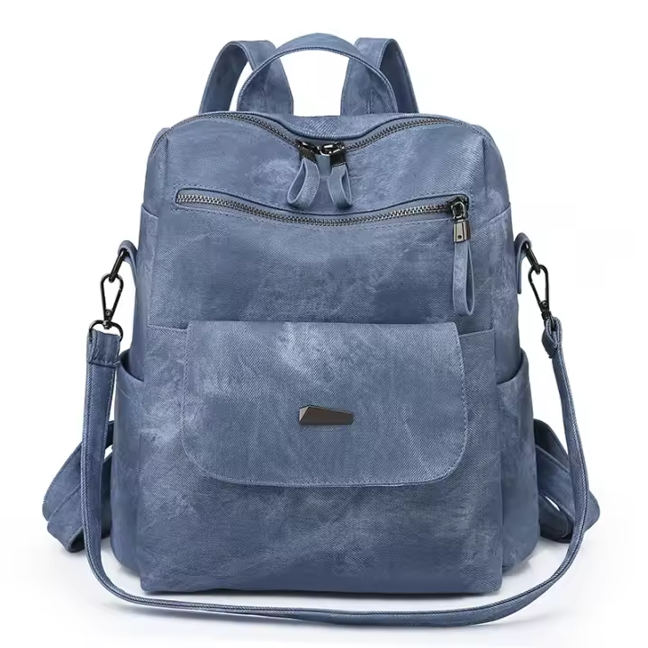 Mochila para Mujer, impermeable, antirobo, Ligera, PU, \ u200b \ u200bmoda, viaje, Bolso de hombre Convertible multiusos - 1