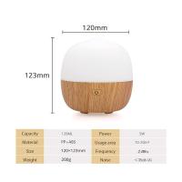 Difusor de Aromas USB 120ml - Ultra Silencioso (<36dB), Temporizador, 7 Luces LED Cambiantes, Aromaterapia para Hogar/Dormitorio/Oficina, Seguro Anti-Sequedad (Color Madera Clara) - details 1