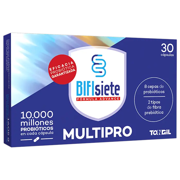 Probioticos Bifisiete 30 Cápsulas  Probioticos y Prebioticos Intestinales  10 Mil Millones UFC  Alta Supervivencia Gastrointestinal  de Tongil - 1