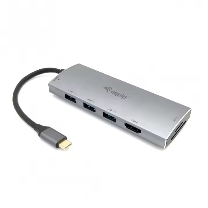 Equip 7in1 usb-c to usb 3.0/ hdmi/ usb-c pd/ sd hub - 1