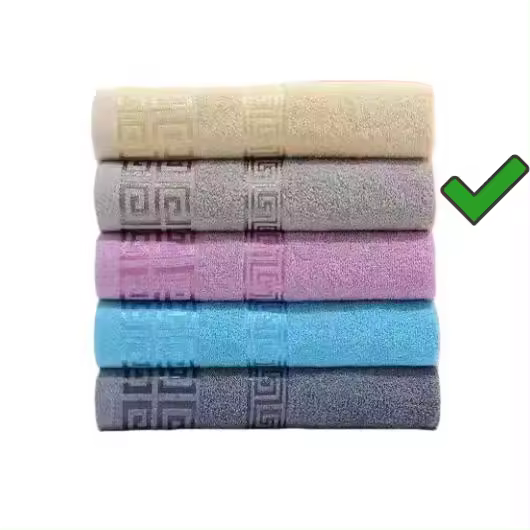 ARISE SHOP-Juego De Toallas 3 Piezas Color Blanco ,Naranja gris,azul, algodón 100%,  30X50CM  50X100CM  70X140CM，500GR - 1