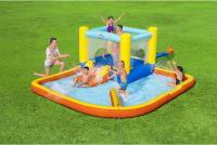 Bestway H2OGO! Beach Bounce - Parque acuático inflable para niños con pared de agua, estacas de tierra, bolsa de almacenamiento y soplador de aire para una instalación rápida - details 0