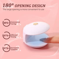 Lámpara LED UV Portátil Para Uñas Con Diseño De Apertura Y 5 Granos Para Secado Rápido De Toda La Pintura De Uñas En Casa Y Salón - details 4