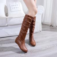 Botas De Mujer De Talla Grande 35-43 Botines Planos De Primavera Otoño Estilo Occidental Botas Largas Con Tacón Medio Material PU - details 18