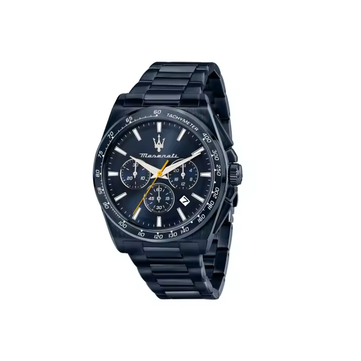 Maserati Reloj Hombre Velocita 45mm Chro Blue Dial Blue Br Acero 10 Atm - 1