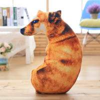 Muñeco De Peluche 3D De Perro Simulación Suave Almohada Realista Cojín De Peluche Para Decoración Del Hogar Regalos De Cumpleaños Para Niños Edad Recomendada: 14+ Años 3-6 Años 6-12 Años Relleno De Algodón PP - details 0