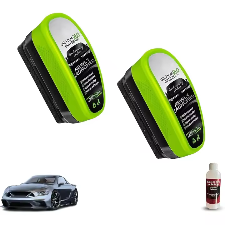 Limpiador de vidrios Jetdryshop, Limpiador de vidrios para ventanas Jetdryshop, Limpiador de parabrisas Jet Dry Shop, Cepillo limpiador de película de aceite automotriz, Cepillo reutilizable para limpieza de película de aceite automotriz 2.0 (2) - 1