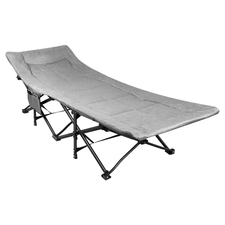 Cama de camping Plegable extra ancha 71 cm Cama de camping Tumbona de camping - 1