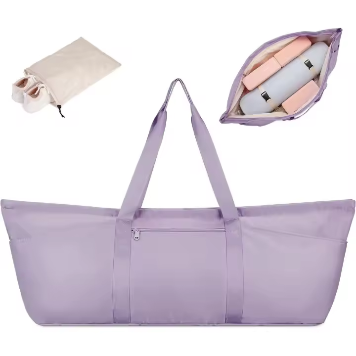 CA Bolsa de yoga y fitness plegable de gran capacidad, portátil, de mano, con separación seca y húmeda, bolso de hombro deportivo. - 1