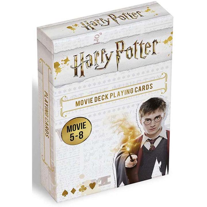 Fournier Cartamundi Baraja de poker de Harry Potter Fotogramas de las películas de la 5 a la 8 Orden del Fénix Misterio del príncipe Reliquias de la muerte 1 y 2 Familias Adultos Cuartetos Poquer Juego mesa Jugar Playa Piscina Camping Aire libre Cine