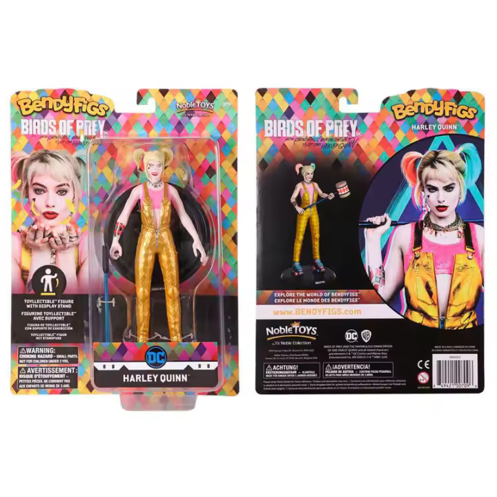 Figura Maleable Bendyfigs Harley Quinn DC Comics 19cmFigura  Coleccionable - Idea de Regalo- Mercancia Oficial - Juguetes para Niños y Adultos - Movies Fans - Muñeco para Coleccionistas y Exposición - 1