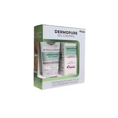 Pack Eucerin Dermopure Oil Control gel Limpiador + Serum - 1