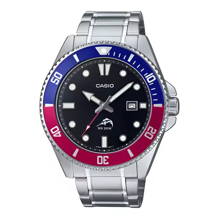 ​reloj buceo hombre Casio MARLIN DURO MDV-106DD-1A2 “Pepsi” Marlin Metal Legend 44.2mm 200m WR Correa de acero - 1
