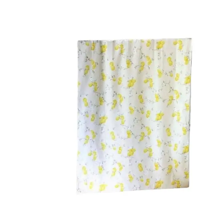 Cortina de cocina con diseño estampadea de limones.1 panel. - 1