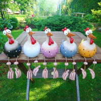 Decoración De Jardín De Resina En Forma De Pollo Divertido Estatua De Hen Y Gallina Para Casa Patio Jardín Decoraciones Rurales - details 1