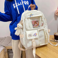 Mochila Kawaii para Mujeres Impermeable de Nylon con Asa Arcuada y Various Bolsillos Mochila Escolar para Estudiantes Chica Laptop Book Pack - details 44