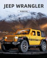 Jeep Wrangler Rubicon De Escala 1:22 Para Niños Modelo De Coche De Aleación Con Sonido Y Luz Juguete De Vehículo De Metal Sin Batería - details 0