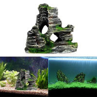 Adorno De Tanque De Acuario De Resina Con Mosaico De Hierba Artificial Cueva Para Decoración De Pared Y Sala De Estar - details 0