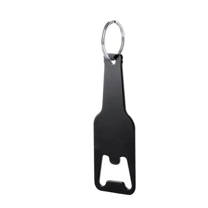 Disok Lote 10 Llaveros Abridor Botella Negro - Regalos para Fiestas y Celebraciones - 1