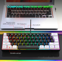 Nuevo Kit De Teclado Y Ratón RGB Gaming Con 61 Teclas Blanco Y Negro Para Oficina Y Juegos Incluye Teclado Y Ratón Con Iluminación Combos De Teclado Y Ratón Para Gamer De PUBG - details 4
