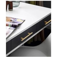 Manija De Acero Inoxidable Pulido Para Armario Y Puerta De Cocina 20PCS Pulls De Gabinete Modernos En Color Oro Y Negro - details 3