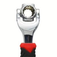 Llave De Dos Lados De Rotación 360° 52-en-1 Multiusos 8-19mm Torque Socket Llave De 12 Dientes Para Desmontaje Manual - details 8