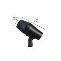 Micrófono Dinámico Cardioides De Metal Para Bajo Y Batería Con Rango De Bass Expandido Y Grille De Malla Metálica Duradero Para Estudio Profesional - details 3