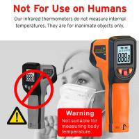 Termómetro Infrarrojo Digital No Contacto Con Láser Medidor De Temperatura Handheld Pyrometer Pantalla LCD Sensor IR Rango -50~600°C - details 8