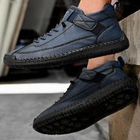 Zapatos Casuales Para Hombre De Cuero Hacer a Mano Transpirables Mocasines De Moda Talla Grande 38-48 Zapatos De Barco Lujo - details 22