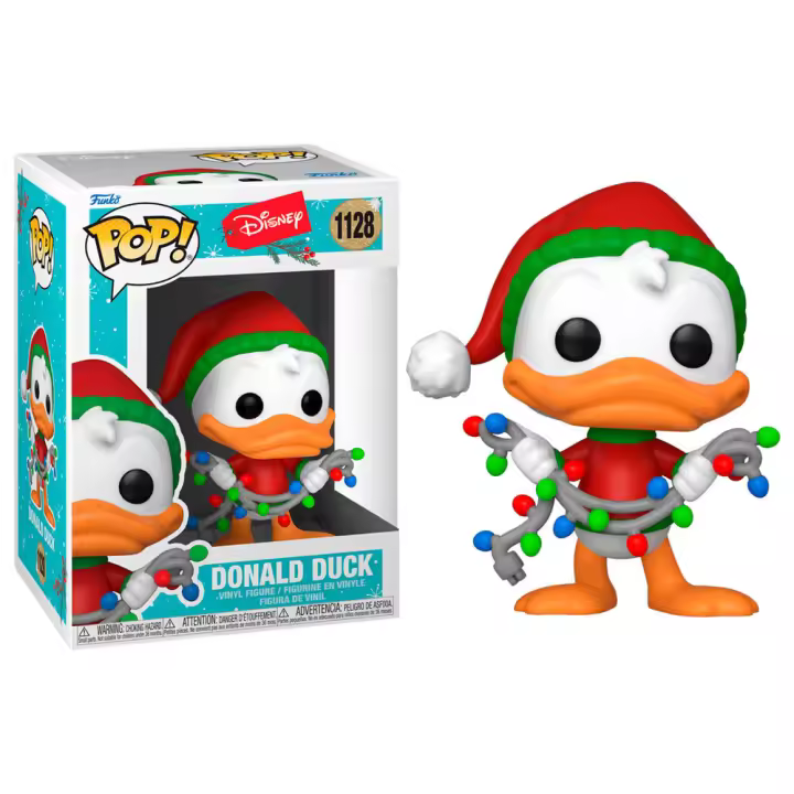 Figura Funko Pop Disney Holiday Donald Duck-Figura de Vinilo Coleccionable - Idea de Regalo- Mercancia Oficial - Juguetes para Niños y Adultos - Movies Fans - Muñeco para Coleccionistas y Exposición - 1
