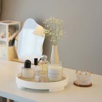 Vajilla De Almacenamiento Redonda Nórdica De Madera Para El Hogar Decoración De Escritorio Joyería Perfume Cosméticos Llaves Placa De Madera Para El Hogar - details 5