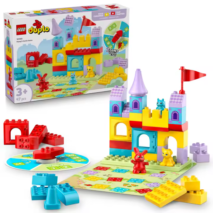 [PREVENTA] LEGO® DUPLO® Juego del Castillo de Hopsy Juguete de Construcción para Aprender Jugando con Actividades de Aprendizaje y 3 Figuras de Animales para Bebés de 3 Años o Más 10450 - 1