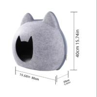 Cama para gatos 47x36x40cm GRIS - Cómoda y Acogedora Cama para Gatos de Tamaño Ideal en Color Gris Platz K9 S.L. - details 1