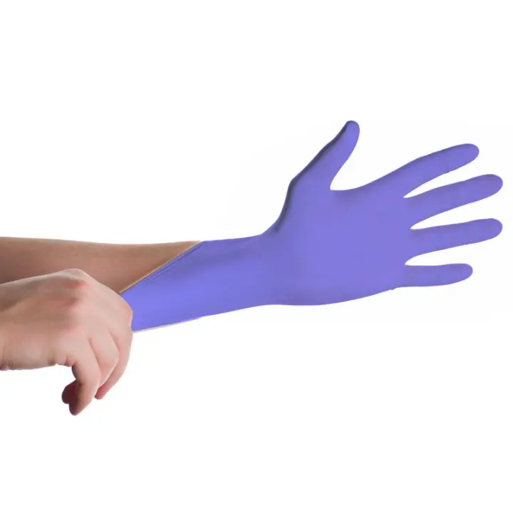 Santex Guantes Nitriflex Purple 100 Unidades Violeta Sin Polvo - 1
