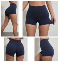 Short De Yoga Para Mujer De Color Sólido Fitness Deportivo High Waist Legging De Bicicleta Suave Prueba De Agachamiento Entrenamiento Combinado Atletismo - details 3