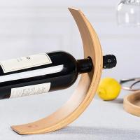 Estante De Vino De Madera De Bambú Creativo Decoración De Utensilios De Vino Para Club Exhibición Y Equilibrio - details 2