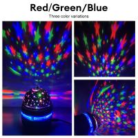 Lámpara De Ambiente LED Mini Proyección De Cielo Estrellado Luz Nocturna Para La Cama Rotación De Bola Mágica Proyector De Escenario - details 3