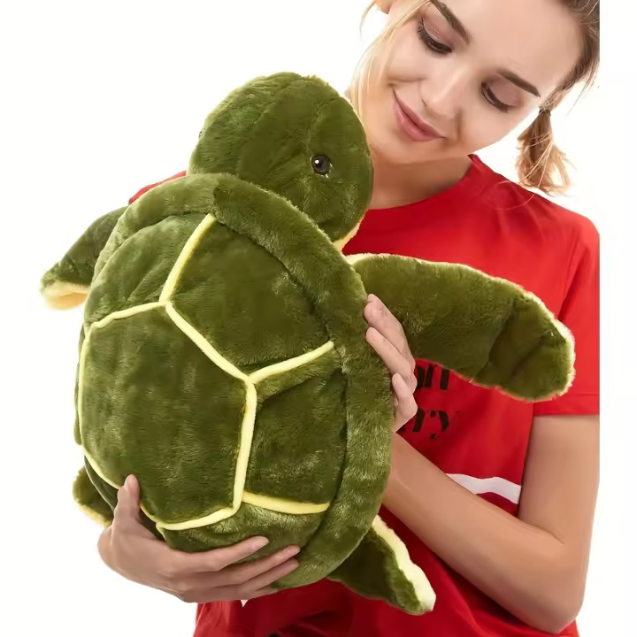 Cuddly Sea Turtle Plush Toy with Big Eyes - Soft Cotton, Multicolor, Perfect Gift for Friends - 1