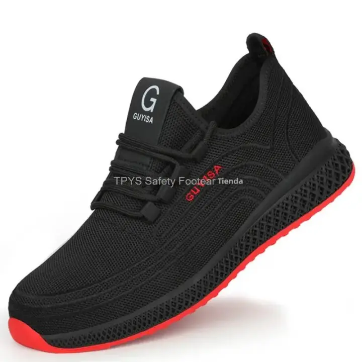 Zapatos De Seguridad Con Punta De Acero Antideslizantes Para Hombres Y Mujeres Zapatillas De Trabajo Transpirables Indestructibles Para Adultos - 1