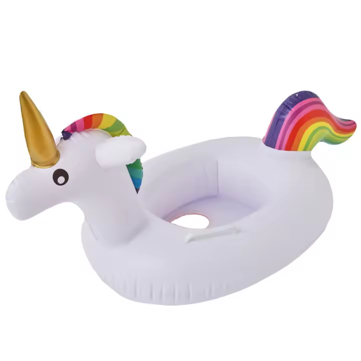 Anillo De Natación Con Sombrilla Para Bebé Flamingo De Rooxin Asiento Flotante Para Piscina Y Playa Estilo De Verano - 1
