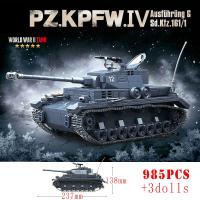 Bloques De Construcción Militar Sherman M4A3 Tanque Medio UK Churchill KV-1 Panzer IV T-34 Juguetes Educativos Para Niños Regalos Para Adultos - details 13