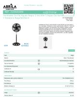 FABRILAMP Ventilador De Pie Agudo Negro 3 Vel.65w 5 Aspas Oscilante Y Rotatorio también oscilante Regx50x50cm MOTOR AC, altura regulables,Base estables CALIDAD TOP - details 1
